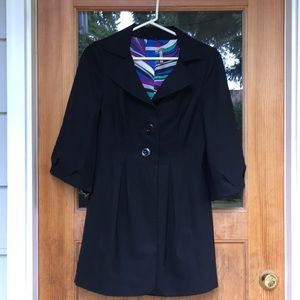 Classique Entier Black Trench Coat